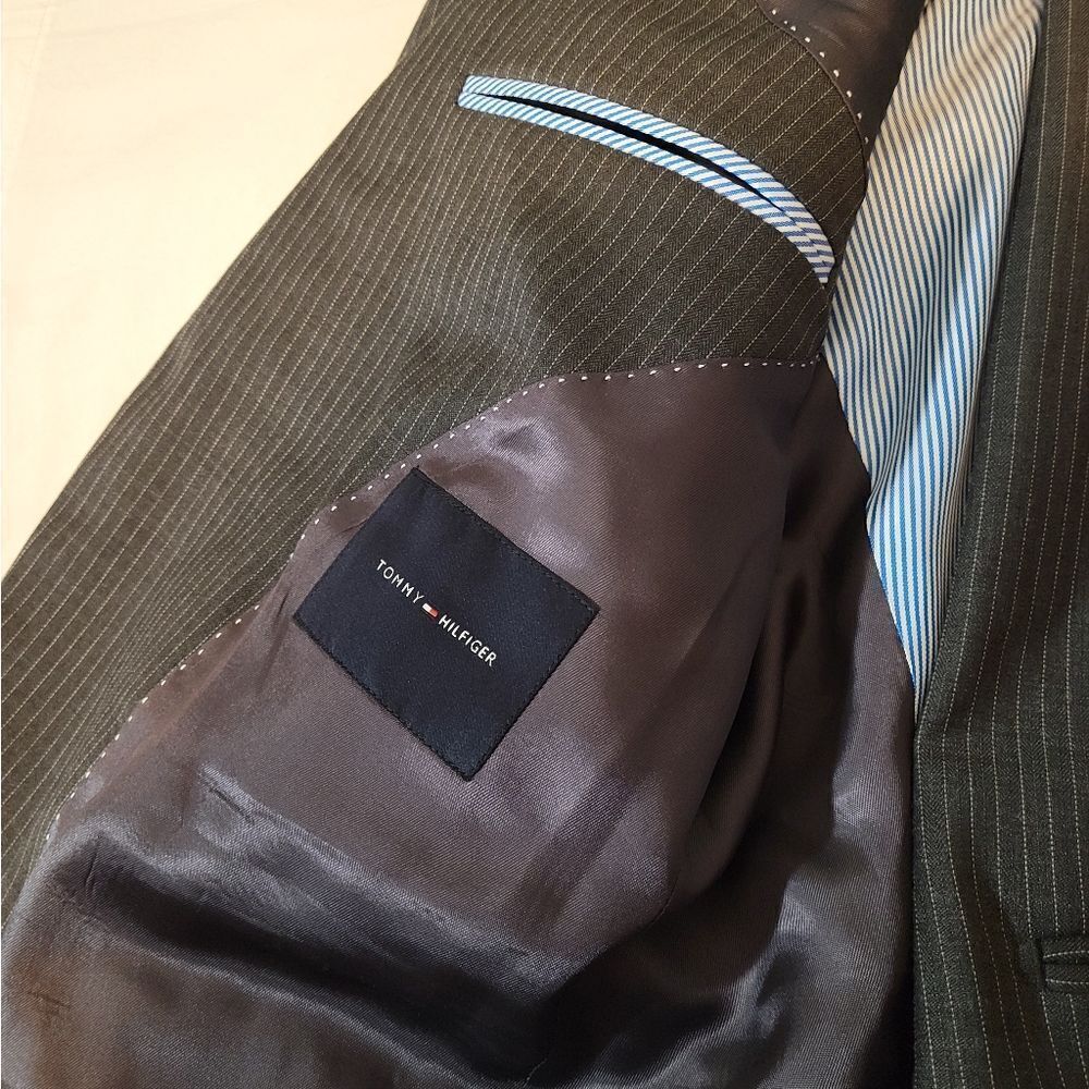 Tommy Hilfiger Gray Pinstripe Suit - Picture 3 of 11
